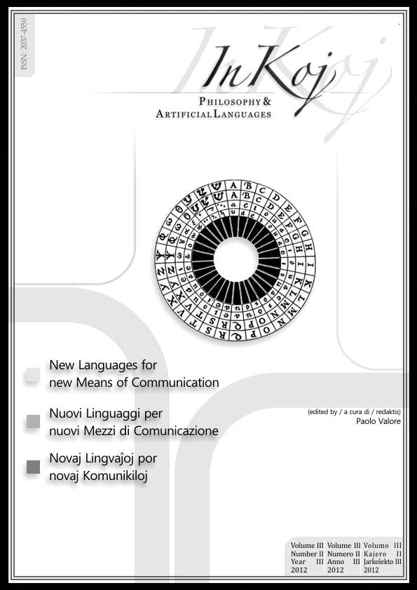 					View Vol. 3 No. 2 (2012): New Languages for new Means of Communication
				