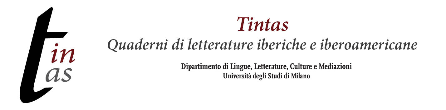 Logo Tintas. Quaderni di Letterature iberiche e iberoamericane