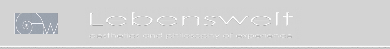 logo Lebenswelt aesthetics and philosophy of experience