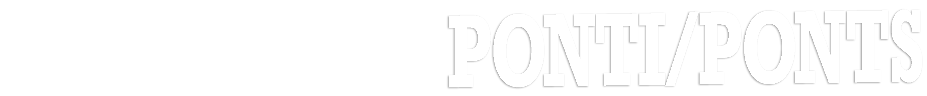 scritta ponti ponts